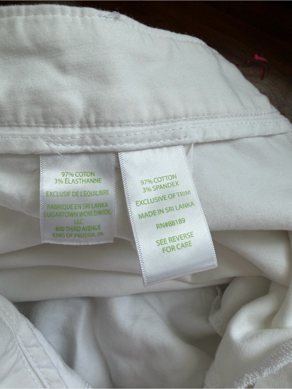 Lilly Pulitzer White Cotton Bermuda Shorts - Picture 6 of 6